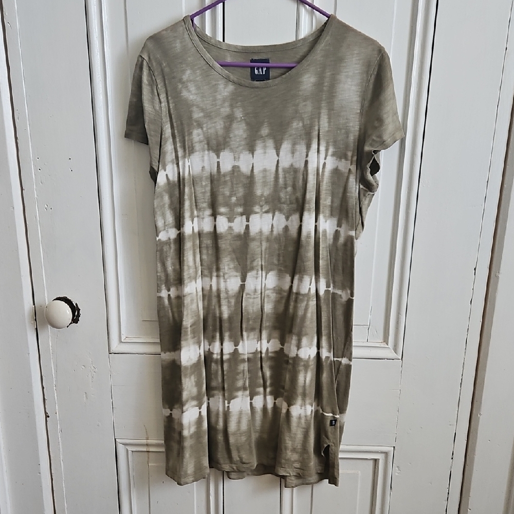 GAP Olive T-Shirt Dress